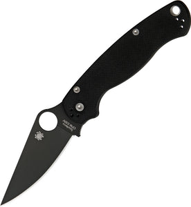 Spyderco Para-Military 2 Compression Lock Knife G-10 SKU C81GPBK2