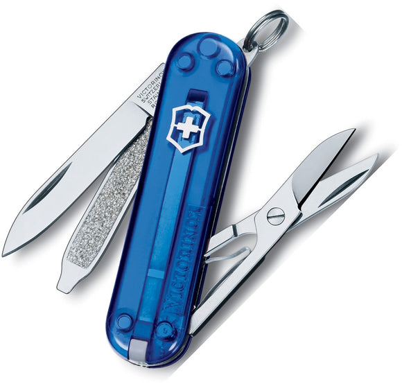 Victorinox Classic Sapphire Swiss Army SKU VN06223T2033X1