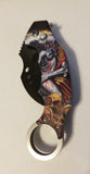 Skull With Woman Automatic Karambit Knife SKU 201SKL