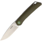S-TEC Sandvik Stainless Steel Folding Knife w/ G10 HDL SKU TS501GN