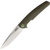S-TEC Sandvik Stainless Steel Folding Knife w/ G10 HDL SKU TS500GN