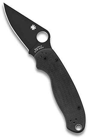 Spyderco Para 3 Compression Lock Knife Black G-10 SKU C223GPBK