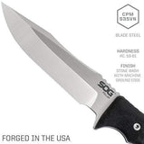 SOG Fixed Blade Knives with Sheath – Pillar USA Made Steel Full Tang Knife, Tactical Knife, Survival Knife w/ Micarta Blade Knife Handle (UF1001-BX)