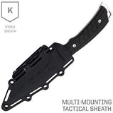 SOG Fixed Blade Knives with Sheath – Pillar USA Made Steel Full Tang Knife, Tactical Knife, Survival Knife w/ Micarta Blade Knife Handle (UF1001-BX)
