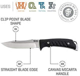 SOG Fixed Blade Knives with Sheath – Pillar USA Made Steel Full Tang Knife, Tactical Knife, Survival Knife w/ Micarta Blade Knife Handle (UF1001-BX)