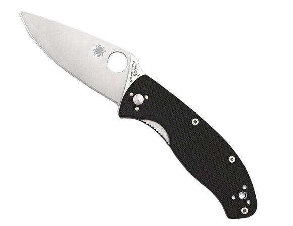 Spyderco Tenacious Liner Lock Knife 8Cr13MoV Steel Blade/Black G10 Handle SKU C122GP