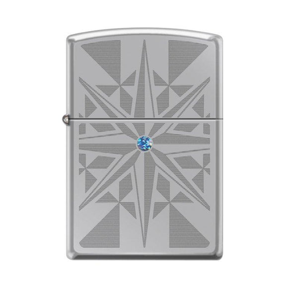Zippo Star with Blue Swarovski Crystal SKU 853400