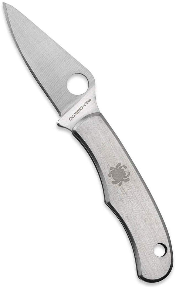 Spyderco Bug Mini SS Folding Keychain Knife 3Cr13Mov Stainless-Steel Blade/Stainless-Steel Handle SKU C133P