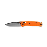 Benchmade Mini Bugout Axis Folding Knife Drop Point CPM-S30V Steel Blade/Orange Grivory Handle Knife SKU 533