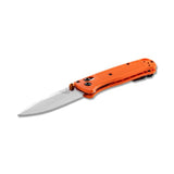Benchmade Mini Bugout Axis Folding Knife Drop Point CPM-S30V Steel Blade/Orange Grivory Handle Knife SKU 533