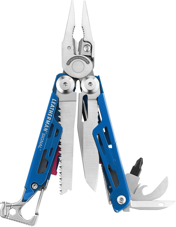 Leatherman Signal Multi Tool w/Sheath Cobalt/Silver SKU 832739