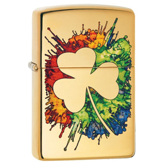 Zippo Rainbow Clover Splash SKU 854944