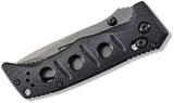Benchmade Mini Adamas AXIS Lock Knife Gray CPM-CruWear Tool Steel Blade/Black G10 Handle   SKU 273GY-1