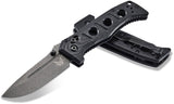 Benchmade Mini Adamas AXIS Lock Knife Gray CPM-CruWear Tool Steel Blade/Black G10 Handle   SKU 273GY-1