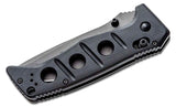 Benchmade Adamas AXIS Lock Knife w/Sheath Gray CPM-CruWear Tool Steel Blade/Black G10 Handle SKU 275GY-1