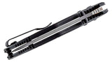 Benchmade Adamas AXIS Lock Knife w/Sheath Gray CPM-CruWear Tool Steel Blade/Black G10 Handle SKU 275GY-1