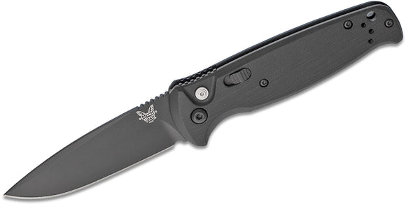 Benchmade CLA Drop Point Automatic Knife Black G-10 SKU 4300BK