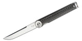 Boker Plus Kaiza Liner Lock Knife Black Carbon Fiber SKU 01BO383