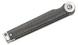 Boker Plus Kaiza Liner Lock Knife Black Carbon Fiber SKU 01BO383