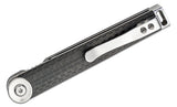 Boker Plus Kaiza Liner Lock Knife Black Carbon Fiber SKU 01BO383