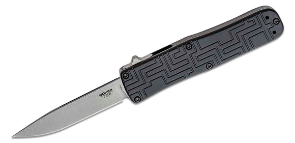 Boker USA OTF Automatic Knife Black Aluminum SKU 06EX260
