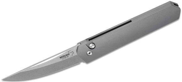 Boker Burnley Kwaiken Automatic Knife Gray SKU 06EX290