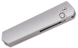 Boker Burnley Kwaiken Compact Automatic Knife Gray Aluminum SKU 01BO253