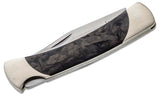 Buck 55 Marble Carbon Fiber Folding Knife SKU 0055CFSLE-B