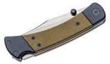 Buck 110 Hunter Sport Lockback Knife Green Canvas Micarta SKU 0110GRS5-B