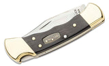 Buck 112 Ranger 50th Anniversary Knife Finger Grooved SKU 0112BRS3FG-B