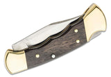 Buck 112 Ranger 50th Anniversary Knife Finger Grooved SKU 0112BRS3FG-B