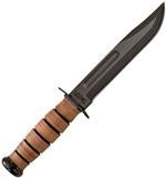 KA-Bar USMC Fighter Plain With Brown Leather Sheath SKU 1217