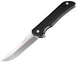 Ruike Hussar Liner Lock Knife 14C28N SS Blade/Black G10 Handle SKU RKEP121B