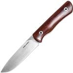 Real Steel  Bushcraft Plus Golden Ebony With Brown Leather Sheath SKU RS3706