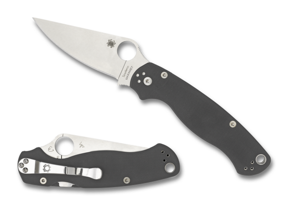 Spyderco Paramilitary 2 Knife Dark Gray G-10 C81GPDGY2