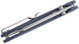 CJRB Cutlery Small Feldspar Folding Knife 3" D2 Stonewashed Drop Point Blade, Contoured CNC Machined Gray G10 Handles SKU J1912SGYC