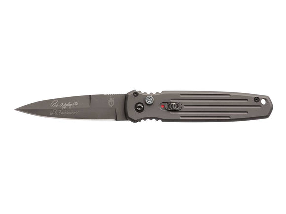 Gerber Covert Auto - Tactical Grey, Black Oxide, Fine Edge SKU 30-001306N