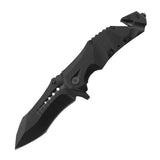 ElitEdge Military Grade Tactical Rescue Knife SKU 10845BK