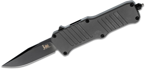 Hogue HK Mini Incursion OTF Automatic Knife Gray Aluminum SKU 54052