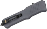 Hogue HK Incursion OTF Automatic Knife Grey Aluminum SKU 54092