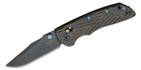 Hogue Knives Deka Clip Point Knife Black Carbon Fiber SKU 24299-LIM