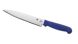 Spyderco Utility Knife 6.5" Serrated Polypropylene Blue SKU K04SBL