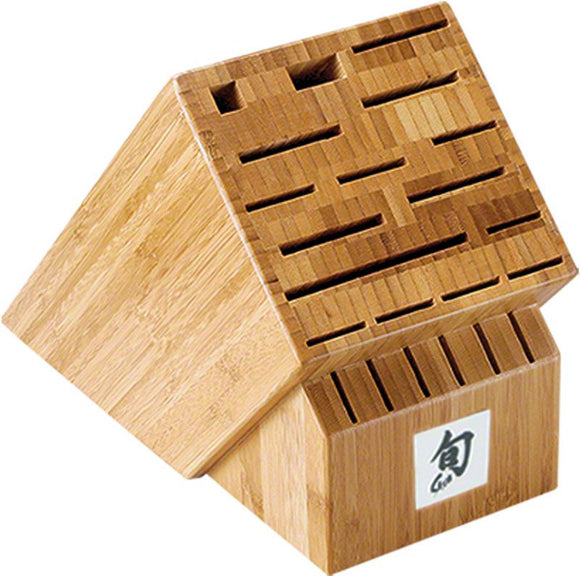 Shun 22-Slot Bamboo Block SKU DM0832