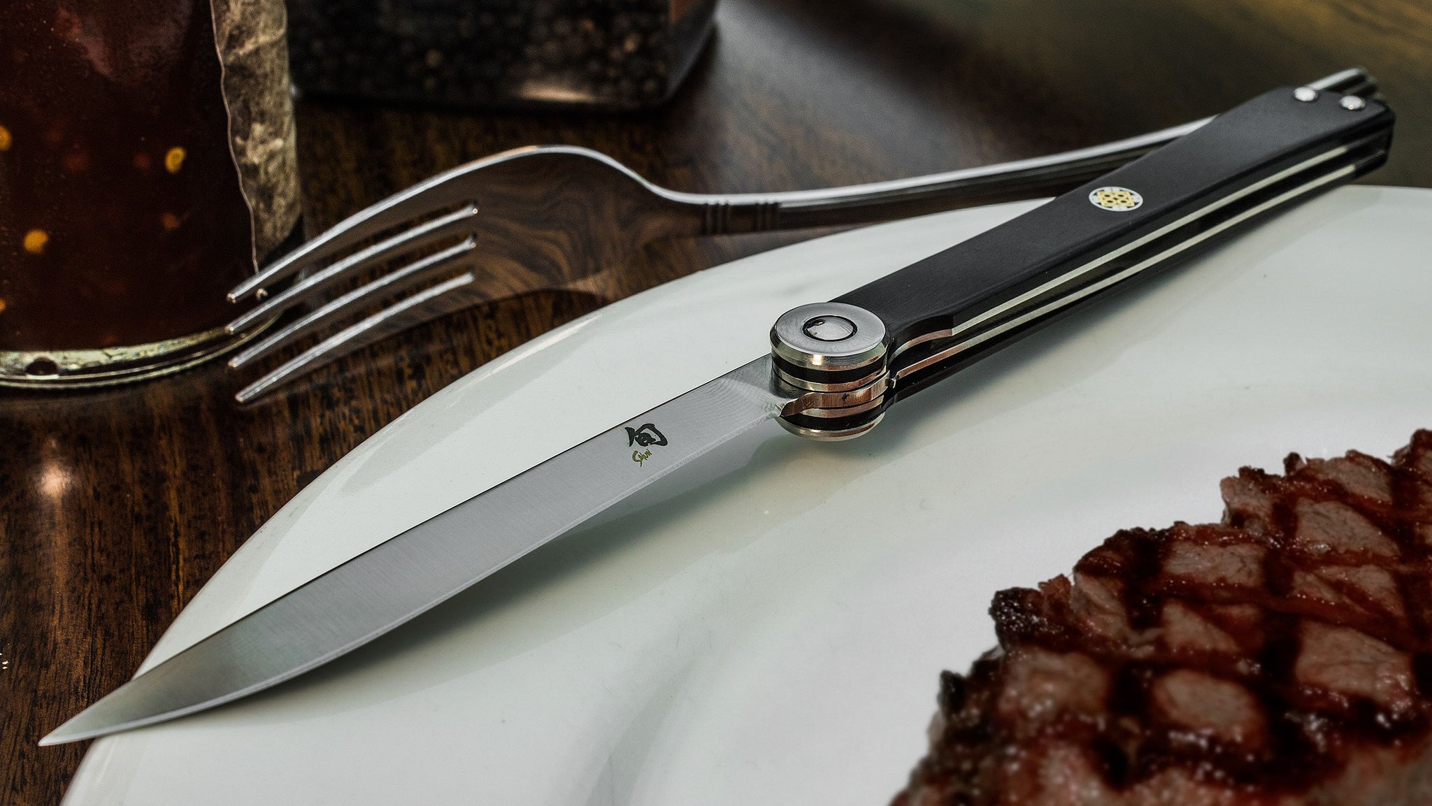 Shun 3.5 Higo Nokami Folding Steak Knife