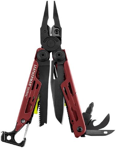 Leatherman Signal Multi-Tool w/Sheath Crimson/Black SKU 832743