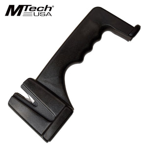 KNIFE SHARPENER 7.5" OVERALL CERAMIC RODS INJECTION MOLDED ABS HANDLE STANDS ON COUNTERTOP