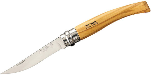 Opinel No. 8 Slim Olivewood Folding Knife
