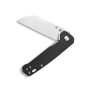 QSP™ Penguin Liner Lock 130-1 Pocket Knife D2 Semi-Stainless & Black Micarta SKU QS1301