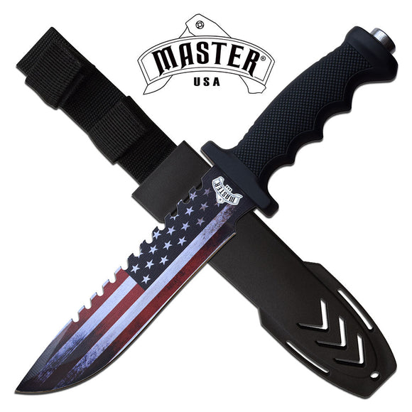 Master USA Fixed Blade Knife w/sheath SKU MU-20-04A