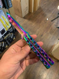 Rainbow Butterfly Knife